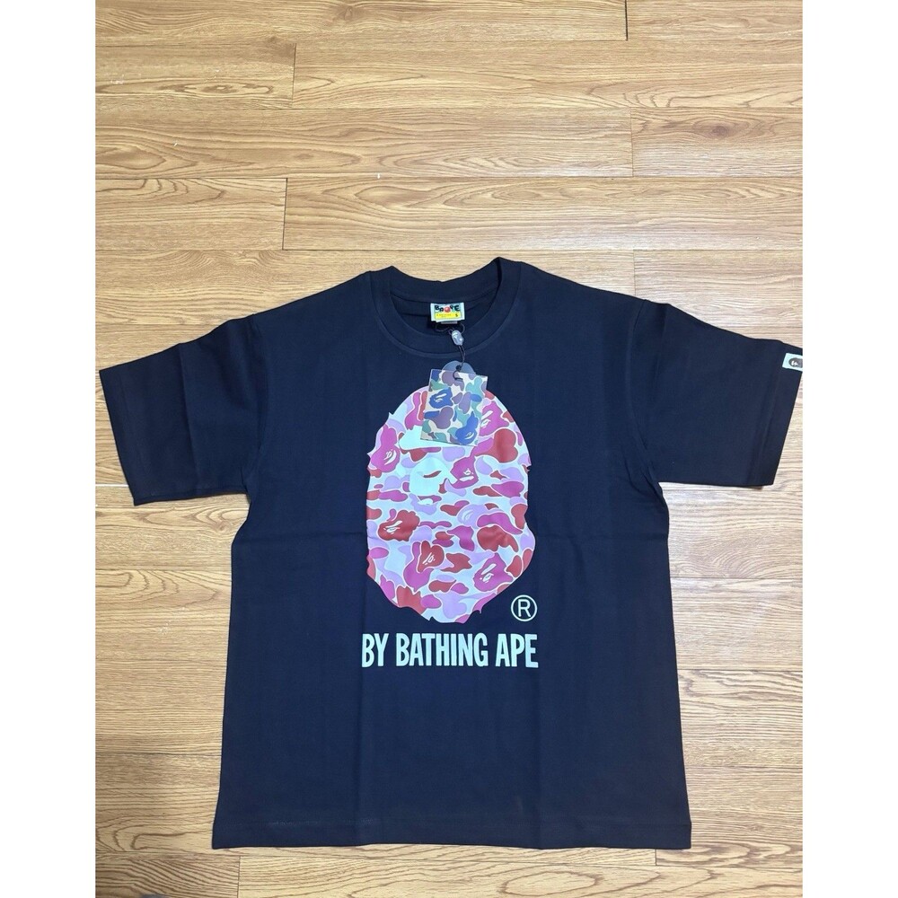 Bape Black T-Shirt Pink/Red Ape size S #4